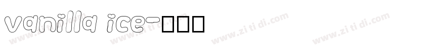 vanilla ice字体转换